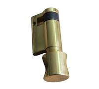 FGHSKIZ Cylindre de Serrure, décoratives sur Bois, Serrure de Porte Standard Tout en Bronze, Demi-Cylindre, Serrure à Bouton Ouvert Simple for Salle Bain. Cylindre