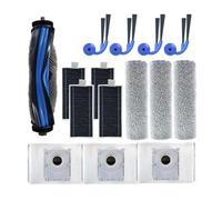 FGJDERYH Kit d'accessoires de Remplacement Compatible avec Ecovacs DEEBOT X9 Pro Omni - 1 Brosse à Rouleau, 4 brosses latérales, filtres, 3 Rouleaux Nettoyage, Sacs poussière
