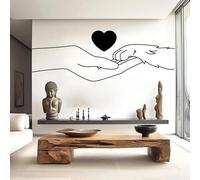 FGJFGGFR Autocollant main et patte pour salon de coiffure décoration murale pour chien autocollant noir auto-adhésif pour amoureux des chiens