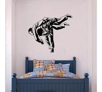 FGJFGGFR Autocollants muraux de sport de lutte de judo auto-adhésifs, papier peint mural de chambre à coucher de dortoir de jeunesse, peinture murale de décalcomanie intérieure