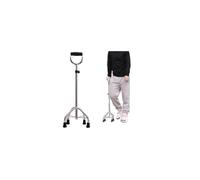 FGJsfhrDTU Canne, Canne de Marche Quadruple réglable en Aluminium for Adulte, Multicolore, 70-93cm(Silver)