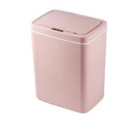 FGJUYLKvchgf Corbeille de capteur Intelligente, Panier de Papier Automatique avec Couvercle USB Charge Longue durée de Vie de la Batterie Mute Ouverture et Fermeture Accueil/Bureau(Pink,14L)
