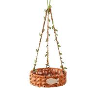 FGJUYLKvchgf Hamac en Forme de nid d'oiseau, tissé à la Main, Imitation rotin, Respirant, Style rétro, adapté à Une Utilisation en extérieur