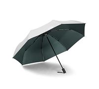 FGJUYLKvchgf Parapluie pliable portable Compact Tri-Fold Parasol Wind and Rain Proof Design forte et robuste ensoleillée/pluie double usage(Green)