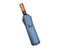 FGJUYLKvchgf Parapluie pliant portable Compact Tri-Fold Sun Umbrella Auto On/Off Wind and Rain Sunny/Pluie Dual Usage(Blue)