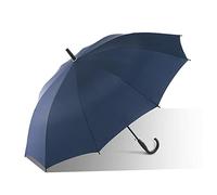 FGJUYLKvchgf Poignée longue semi-automatique parapluie droite Double parapluie élargie Design République efficace de l'eau Résistant fort et résistant au vent Sunny/pluie double usage(Blue)