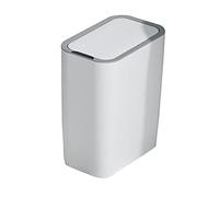 FGJUYLKvchgf Poubelle sans contact, Sensation automatique intelligente Couvercle électrique de la ceinture électrique 8L Capacité scellée et imperméable salle de bain de salle de bain sanitaire(White)