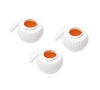FGJUYLKvchgf Verre à Shot en forme de balle de Golf 1.5oz avec couvercle nouveauté verres en plastique tasse à vin de Golf Portable tasse à thé for les passionnés 3 pièces