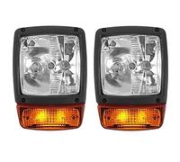 FGKDLDZCZM Phare Abat Lot De 2 Phares Avant LED 24 V Pour Excavatrice Clignotants Feux Travail Pour Tracteur Chariot Télescopique Chargeur Accessoires Chariot Élévateur