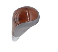 FGKDLDZCZM Pommeau de Vitesse Pommeau levier vitesse automatique cuir PU bois accessoires pour Toyota pour Sequoia pour Corolla pour Camry Fortuner pour Crown pour Lexus ES330 GS350