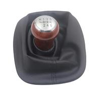 FGKDLDZCZM Pommeau de Vitesse Soufflet de levier vitesse en cuir Pour A6 2 II (C5) 1997-2005(6 speed silver)