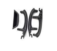 FGKDLDZCZM Revêtement panneau intérieur poignée porte Ensemble De Housses De Poignée De Porte Intérieure De Voiture En Cuir, Gauche Et Droite, Pour BMW X3 X4 F25 F26 2010-2016(Lhd Set Black)