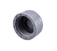 FGNIWAAE Lot de 2 raccords d'extrémité de Tuyau en PVC avec Joints - Raccord à Filetage Femelle for Bouchon de Tuyau d'eau de 20 à 63 mm(Gray,32mm)