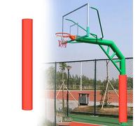 FGNIWAAE Rembourrage for Poteau de Basket-Ball, 1 pièce, Rond, adapté aux poteaux de 4, 5, 6, 8 Pouces, Protection Toutes Saisons, for Une Utilisation en extérieur/sous-Sol(Red,165mm)