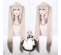 FGO destin Grand ordre Cosplay perruque Marie Antoinette longues queues de cheval droites cheveux synthétiques pour adultes perruques de cheveux synthétiques + bonnet de perruque PL-497