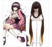 FGO destin Grand ordre Osakabehime serviteur queue de cochon longue marron dégradé résistant aux cheveux synthétiques Cosplay chapeaux + casquette de perruque gratuite