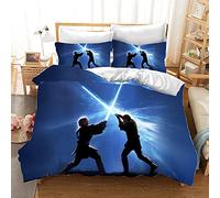 Fgolphd - Star Wars - Parure de lit - Avec taie d'oreiller - Motif réversible - 100 % microfibre - Impression numérique 3D - Housse de couette - Pour enfants et adultes (220 x 240 cm, 12)