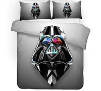 Fgolphd - Star Wars - Parure de lit - Avec taie d'oreiller - Motif réversible - 100 % microfibre - Impression numérique 3D - Housse de couette - Pour enfants et adultes (220 x 240 cm, 3)