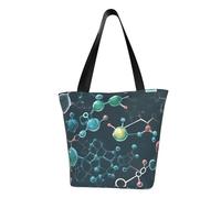 FGPkjh Abstraction Biology Chemistry4 Sac à bandoulière léger Imprimé sorties d'été Sac fourre-tout Voyage Randonnée Travail Utilisation décontractée