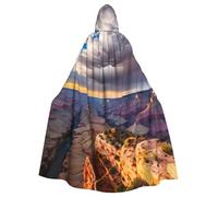 FGPkjh Beauty Grand Canyon 1 Cape à capuche imprimée unisexe pour cosplay, carnaval, bal masqué, festival, performance