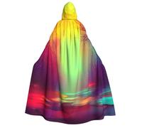 FGPkjh Cape à capuche pour adulte avec imprimé coloré de rêve pour cosplay, fête, carnaval, bal masqué, célébrations saisonnières