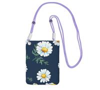 FGPkjh Daisy Sac à bandoulière résistant à l'eau pour femme et homme Motif marguerites, violet, Taille unique
