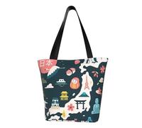 FGPkjh Sac à bandoulière léger avec carte du Japon avec symbole culturel imprimé pour les sorties d'été, les voyages, la randonnée, le travail, une utilisation décontractée