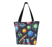 FGPkjh Sac à bandoulière léger imprimé sur le thème de la science de dessin animé, sac fourre-tout, voyage, randonnée, travail, utilisation décontractée