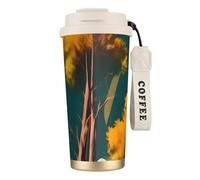 FGPkjh Tasse de voyage en acier inoxydable avec imprimé arbres et parcs nationaux pour le bureau, l'extérieur, le camping, le café, les boissons
