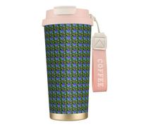 FGPkjh Tasse de voyage en acier inoxydable avec imprimé cactus désert pour le bureau, le camping, le café, les boissons