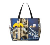 FGPkjh Tower Bridge in London Sac de voyage imperméable léger et pliable en toile pour gym, pique-nique, vacances