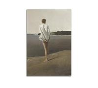 Fgrid Andrew Wyeth (Above The Narrows) Poster d'œuvres d'art sur toile Décoration murale moderne 50 x 75 cm