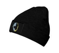 FGRID Bonnet tricoté pour Hommes et Femmes, Duo de Musique Punk, Chapeau d'hiver Chaud, Chapeau de Ski Doux et Extensible, Noir