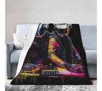 FGRID Couverture Douce pour jeté légère en Flanelle pour canapé, lit ou Sofa, mettant en Vedette Un Duo Punk Musical 125 x 100 cm