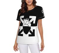 FGRID Le Monde Chico Rap Tee-Shirt à Manches Courtes pour Femmes, à la Mode, avec Graphiques, Cadeau pour Les Fans de Rock M
