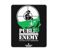 FGRID Tapis Public Music Group Enemy Hip hop de Souris avec Base antidérapante pour Ordinateur Portable Tapis de Souris pour Jeux Maison Bureau Blanc 10x19in