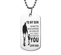 FGSHDBCU Collier en Acier Inoxydable, Meilleur Cadeau pour la Fille de Votre Fils, rappelez-Vous Toujours Que Vous êtes Plus Courageux Que Vous ne Le Pensez, Cadeaux Inspirants, Femme, E, 50 cm