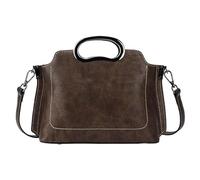 FGSHDBCU Sac à bandoulière Vintage en Cuir véritable gaufré Floral pour Femmes, Sac à Main de Grande capacité pour Un Usage Quotidien