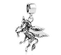 FGT Pegasus Breloque licorne compatible avec les bracelets Pandora Moments Mythologie grecque Poséidon Cheval Dieu Fairy Tale, Cuivre, Pas de gemme