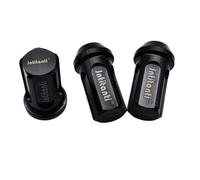 FGTFTRDE Jntitanti M12X1 5x35mm Titanium Wheel Lug Noix Rim Vis Anti-vol Écrou de Verrouillage avec clé Compatible avec la Plupart des véhicules(Black)