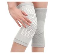FGUJSUR 1 Pair Self-heating Knee Pads Warm Brace For Arthritis Joints Pain Relief Protection Kneepads Support(Gray,L)