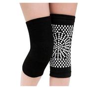 FGUJSUR 1 Pair Self-heating Knee Pads Warm Brace For Arthritis Joints Pain Relief Protection Kneepads Support(Black,M)