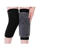 FGUJSUR 1 Pair Winter Warm Knee Pads For Women Men Old People Cold Leg Arthritis Kneepad Support Running Protector(Black)