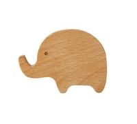 FGUJSUR 1 pièces crochets en bois mignon décor de pièce crochet Animal mur porte-clés patère décoration la maison massif cintre accessoires cuisine(Elephant)