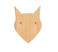 FGUJSUR 1 pièces crochets en bois mignon décor de pièce crochet Animal mur porte-clés patère décoration la maison massif cintre accessoires cuisine(Fox)