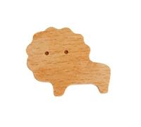 FGUJSUR 1 pièces crochets en bois mignon décor de pièce crochet Animal mur porte-clés patère décoration la maison massif cintre accessoires cuisine(Lion)