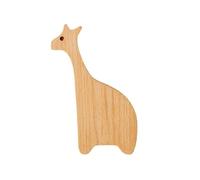 FGUJSUR 1 pièces crochets en bois mignon décor de pièce crochet Animal mur porte-clés patère décoration la maison massif cintre accessoires cuisine(Giraffe)