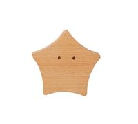 FGUJSUR 1 pièces crochets en bois mignon décor de pièce crochet Animal mur porte-clés patère décoration la maison massif cintre accessoires cuisine(Star)
