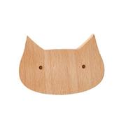 FGUJSUR 1 pièces crochets en bois mignon décor de pièce crochet Animal mur porte-clés patère décoration la maison massif cintre accessoires cuisine(Cat)