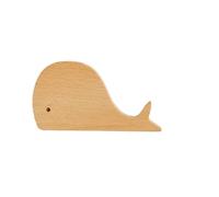 FGUJSUR 1 pièces crochets en bois mignon décor de pièce crochet Animal mur porte-clés patère décoration la maison massif cintre accessoires cuisine(Whale)